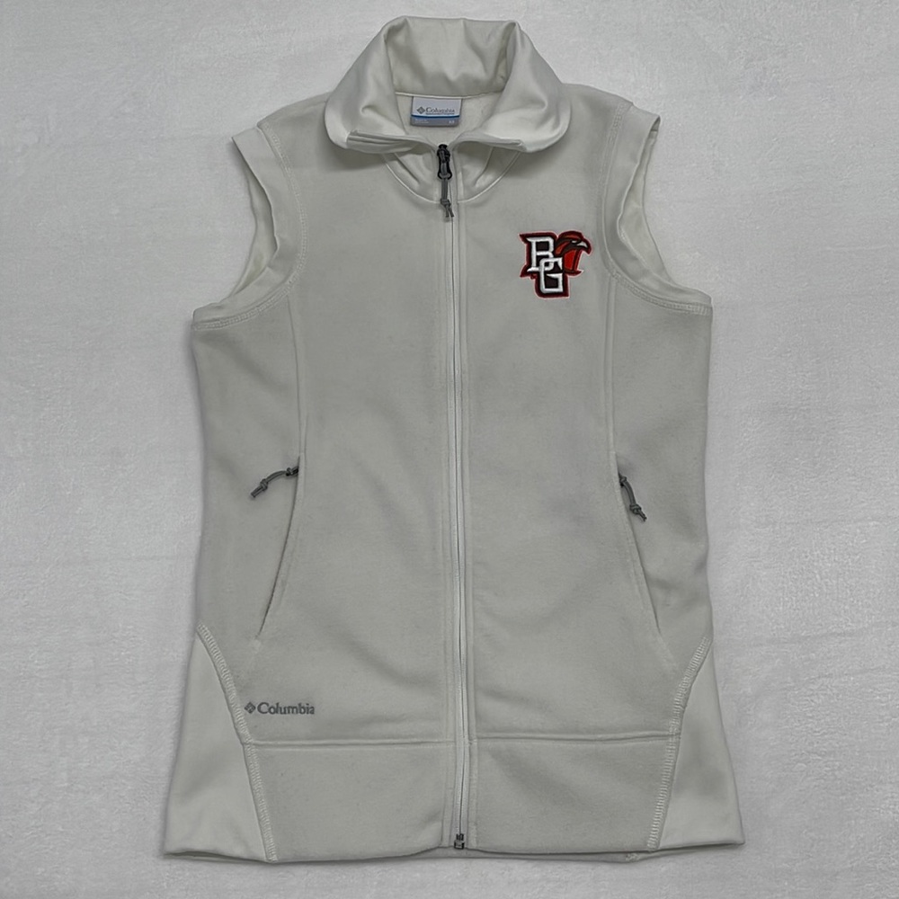 Columbia Womens Bowling Green State University Fleece Vest sz XS
